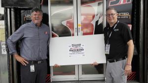 Greg Fornelli (left) of SRI and Scott Monnin (right) of Dynamat Celebrate the Product Launch