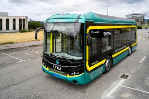 This is an image of an autonomous bus that was manufactured by UNVI and fully integrated with Imagry's HD-mapless AI-based self-driving technology to meet the challenges facing PTOs and PTAs today.