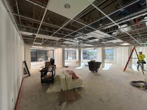 Commonwealth Land Title Phoenix NCS' office mid-construction during expansion phase