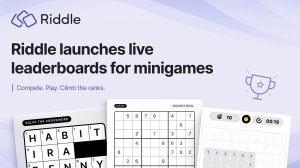 Riddle launches live leaderboards for mini-games, helping publishers turn casual player into loyal readers