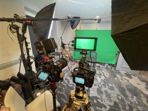 Corporate video interview filmed by Elite Video Phoenix with professional lighting and 4K camera