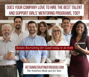Retain Recruiting for Good to help Fund Book and Chocolate Community Initiative Including year long work program for girls; Girls Review Books www.RetainRecruitingforGood.com The Solution Made for You