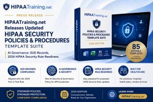 HIPAATraining.net Releases Updated HIPAA Security Policies & Procedures Template Suite for AI Governance, SUD Records, and 2026 HIPAA Security Rule Readiness