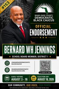 Democratic Black Caucus Endorses Dr Bernard Wh Jennings