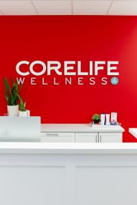 Front desk of the Corelife Wellness pelvic health clinic in Oakville