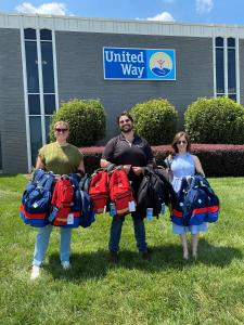 From left to right: Attorneys Anslee Woznick, Tim Nicolette, and Isabella Martinez Bond of Armada Law at United Way of Greenville County