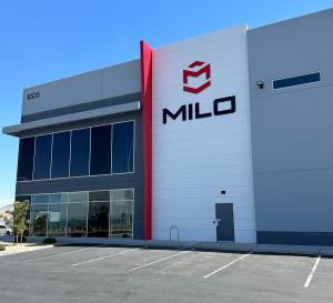 Exterior of MILO Live’s new manufacturing facility in Las Vegas, Nevada.