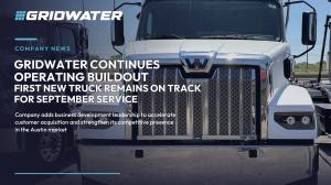 image of truck and Gridwater update plus news