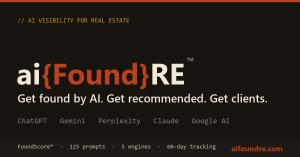 ai{Found}RE™, the AI-visibility platform for real estate agents — measuring how often ChatGPT, Gemini, Perplexity, Claude, and Google AI recommend an agent.