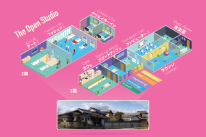 An old building in Japan and a concept make of an art community center