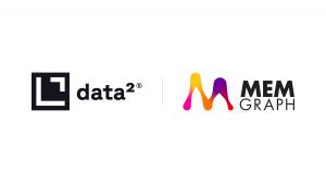 Co-branded data² and Memgraph logo lockup marking their partnership