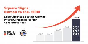 Square Signs Named to Inc. 5000 List of America's Fastest-Growing Companies