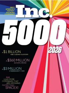 Inc. 5000 2026 cover. © Inc. Magazine.  Used for editorial reference.