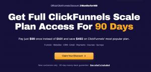 ClickFunnels Discount - 3 Months for $99