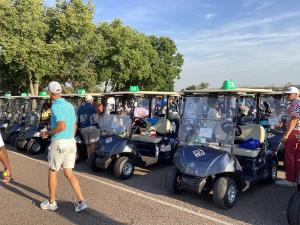 Golfers Tee Off