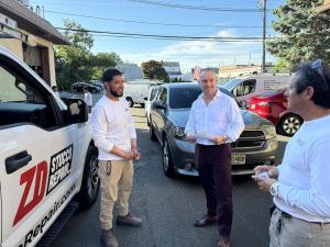 Zoltan Dicso with team members