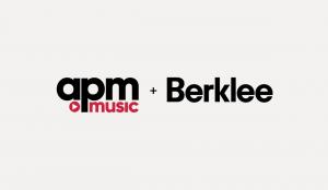 A photo of the logos of APM Music and Berklee College of Music