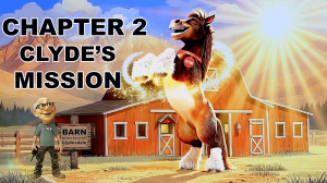 Meet Clyde, the Teaching Clydesdale in "Aquaponics USA Acres" Video Graphic Nove.