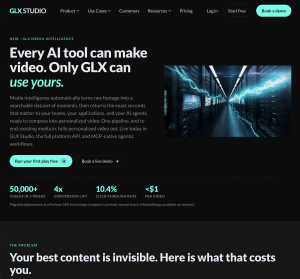 GLX Studio Media Library - Media Intelligence for Enterprise Video Operations: Available on GLX Web, API, MCP