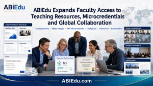 ABIEdu faculty teaching resources, microcredentials and global collaboration banner