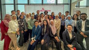 Group photo with Professor Nur Azah Hamzaid and Professor Norhamizan Hamzah.