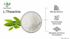 Demeter Biotech L-Theanine product efficacy infographic