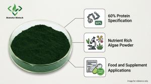 Demeter Biotech Spirulina Powder product efficacy infographic