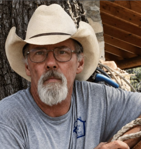 Joby Walters, former Hells Angels, encourages people from all walks of life to get involved in his written devotionals and stories by the campfire.