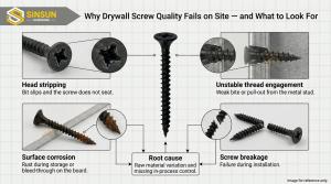 Sinsun Hardware Custom Drywall Screw Options