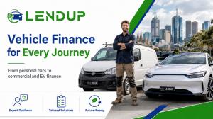 Man standing beside a van and electric car, Melbourne
