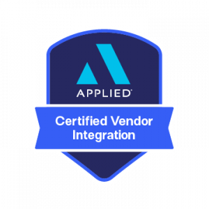 Applied Certified Integration Vendor badge awarded to Coverflow