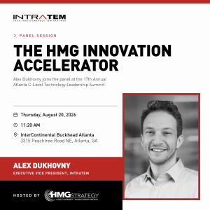 IntraTEM's Alex Dukhovny joins the panel at the 17th Annual Atlanta C-Level Technology Leadership Summit