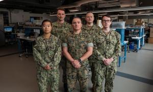 A multidisciplinary team of recent NPS graduates from the space systems, physics and electrical engineering programs developed a Terahertz Imaging Camera, combining their individual thesis research efforts.