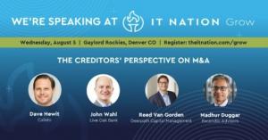 Madhur Duggar moderates MSP M&A panel ay ConnectWise's IT Nation event in Denver