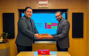 CEO of Good Bricks and Hulas Eco Bricks are holding a brick to signify their partnership