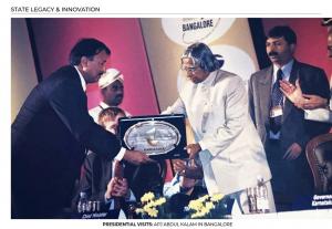 Ghanshyam Dass with ex-President of India Late. DR. A.P.J. Abdul Kalam