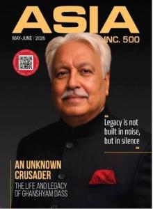 Mr. Ghanshyam Dass on the coverpage of Asia Inc 500 magazine