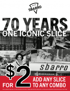 Historical images of Sbarro founder, Momma Sbarro and the original Sbarro restaurant and grocery store.