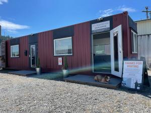 Get Simple Box's office in Burlington, made out of a conex box.