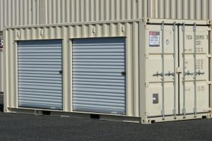 20ft shipping container with rollup doors