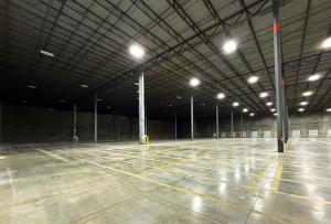 Interior of TTi Logistics’ new 110,000-square-foot warehouse facility in Earth City, Missouri.
