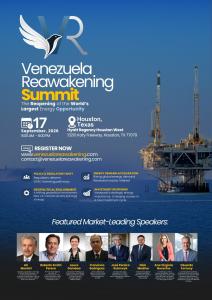 Venezuela Reawakening Summit 2026 in Houston featuring oil and gas industry leaders, energy experts and investors discussing Venezuela’s energy reopening and investment opportunities.