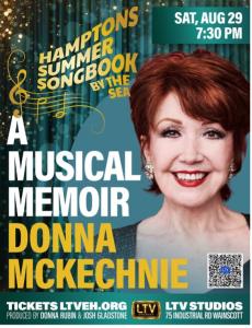 Donna McKechnie Flyer (Photo Credit: Hamptons Summer Songbook by the Sea)