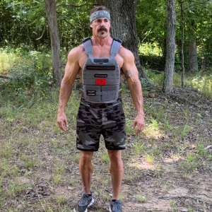 Chris Gowen training in the Centurion weight vest from Directional Force, featured in his curated Amazon collection.