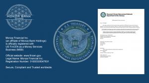 Monza Financial Inc. registration status with FinCEN and MSB Registration Number