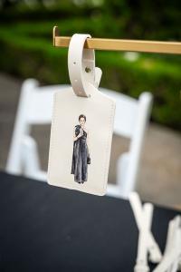 Guests love seeing their AI generated photos printed onto luggage tags!
