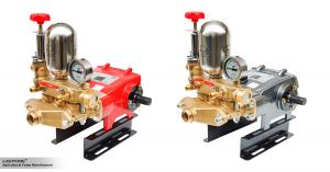 LUSHYONG power sprayer pump with a heavy-duty crankcase, precision-machined components, durable internal parts, and stable working pressure for agricultural spraying.