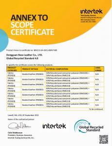 Global Recycled Standard Certificate