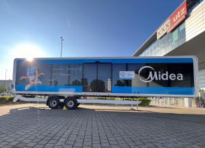 The Clear Idea exhibition trailers configured for a European product roadshow | The Clear Idea
