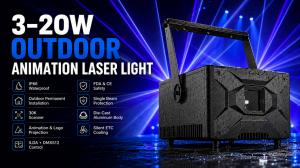 IP66 Waterproof Outdoor RGB Laser Projector (A3-APP)